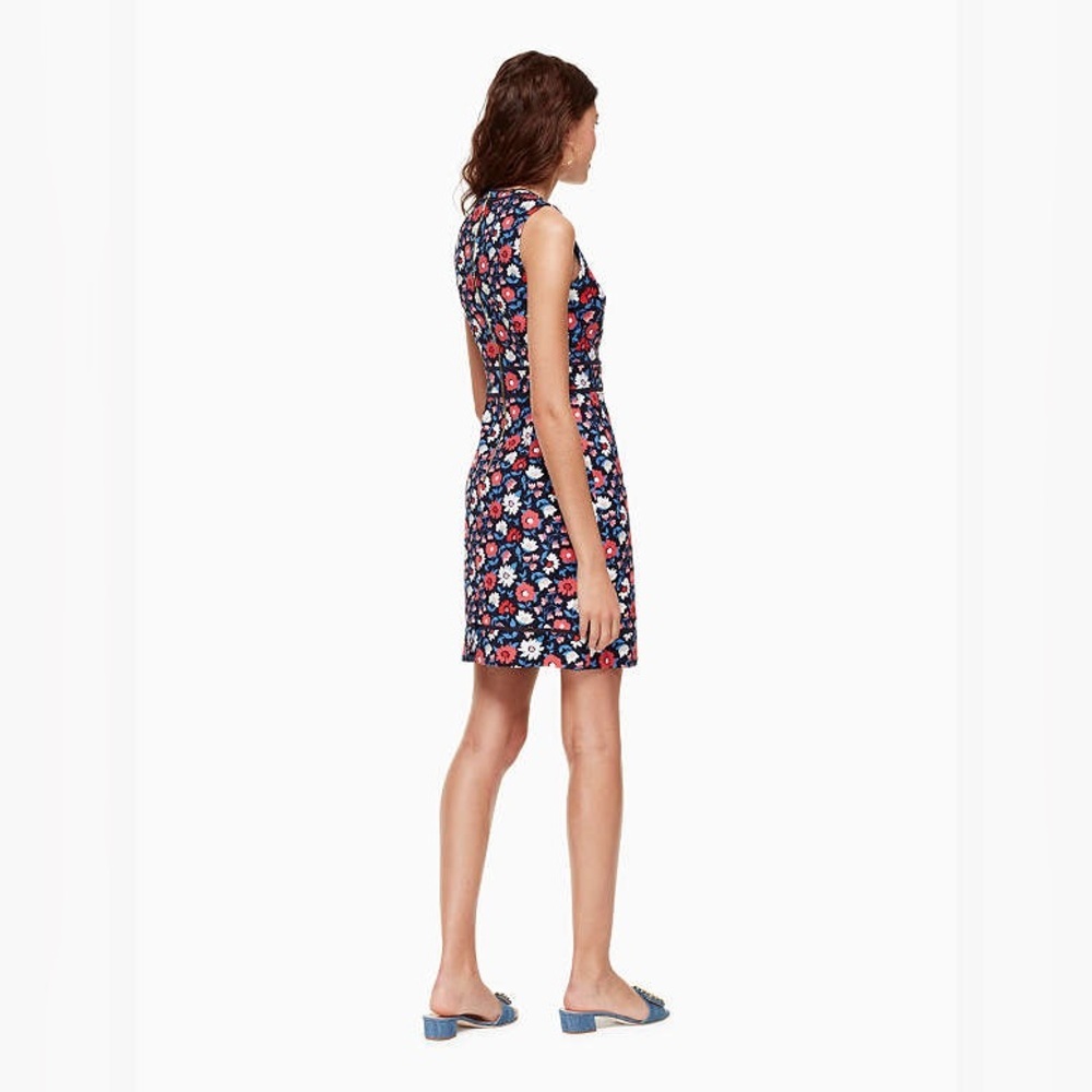 Kate spade ♠️  - Shore Thing Daisy Jacquard Sheath Dress size 2 - Picture 3 of 5